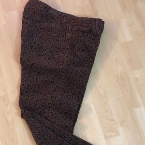 Leopard Print Corduroy Pants